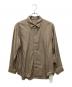 ATON（エイトン）の古着「SHORT FIBER SILK WASHED SHIRT/ショート ファイバー シルク ウォッシュド シャツ」｜キャメル