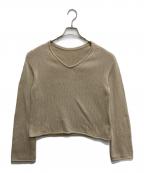 L'appartementアパルトモン）の古着「Cotton 3G Vneck Knit」｜ベージュ