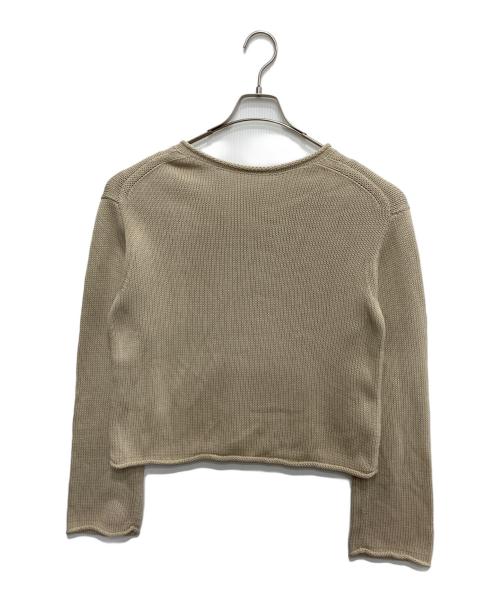 L'appartement（アパルトモン）L'appartement (アパルトモン) Cotton 3G Vneck Knit ベージュ サイズ:FREEの古着・服飾アイテム