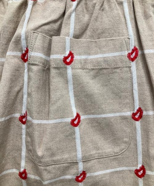 DOUBLE STANDARD CLOTHING（ダブルスタンダードクロージング）DOUBLE STANDARD CLOTHING (ダブルスタンダードクロージング) チェックペイズリージャガードパンツ ベージュ サイズ:36の古着・服飾アイテム