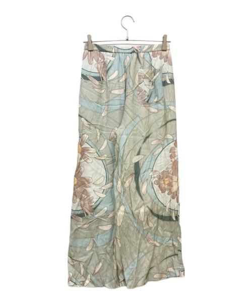 Sov.（ソブ）Sov. (ソブ) レーヨンフラワープリントパンツ ミントフラワー サイズ:36の古着・服飾アイテム