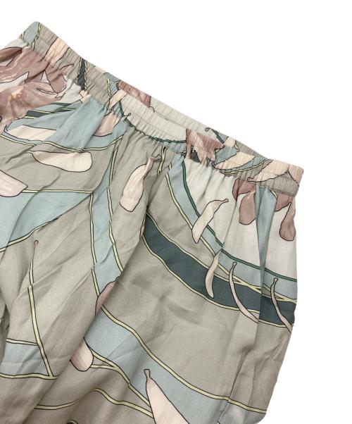 Sov.（ソブ）Sov. (ソブ) レーヨンフラワープリントパンツ ミントフラワー サイズ:36の古着・服飾アイテム