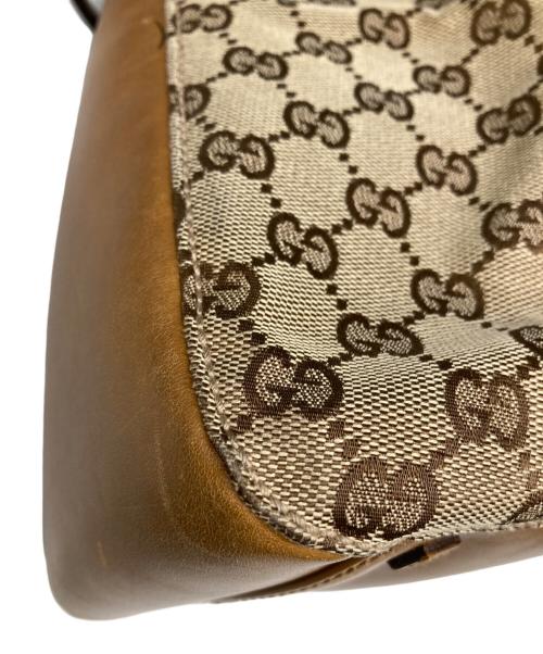 GUCCI（グッチ）GUCCI (グッチ) GGキャンバスハンドトートバッグ ブラウンの古着・服飾アイテム