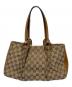 GUCCI (グッチ) GGキャンバスハンドトートバッグ ブラウン：15000円