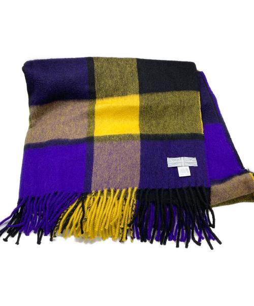 JOSHUA ELLIS（ジョシュア エリス）JOSHUA ELLIS (ジョシュア エリス) カシミヤ大判ストール パープルの古着・服飾アイテム