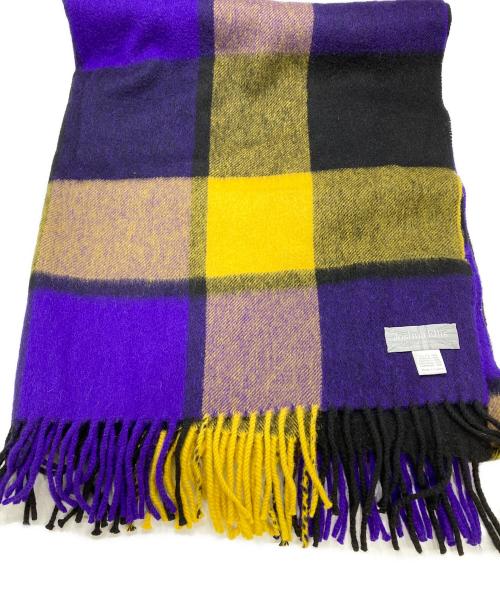 JOSHUA ELLIS（ジョシュア エリス）JOSHUA ELLIS (ジョシュア エリス) カシミヤ大判ストール パープルの古着・服飾アイテム