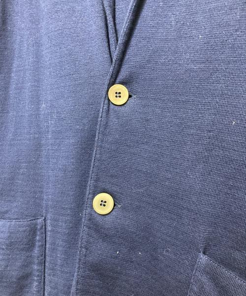 LARDINI（ラルディーニ）LARDINI (ラルディーニ) 2Bコットンニットジャケット ネイビー サイズ:Lの古着・服飾アイテム