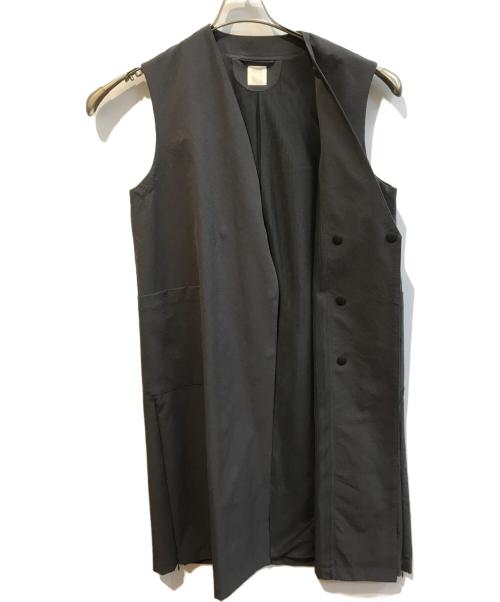 SEESET（シーセット）seeset (シーセット) ロングジレ グレー サイズ:Freeの古着・服飾アイテム