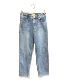 YANUK（ヤヌーク）の古着「ボーイズストレートLEA 57121232」｜インディゴ