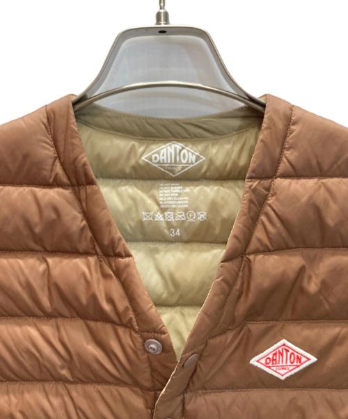 DANTON（ダントン）DANTON (ダントン) ダウンベスト ブラウン サイズ:SIZE 34の古着・服飾アイテム