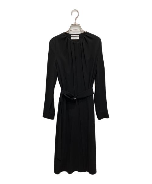 BOSS HUGO BOSS（ボス ヒューゴボス）BOSS HUGO BOSS (ボス ヒューゴボス) ベルテッドワンピース ブラック サイズ:38の古着・服飾アイテム