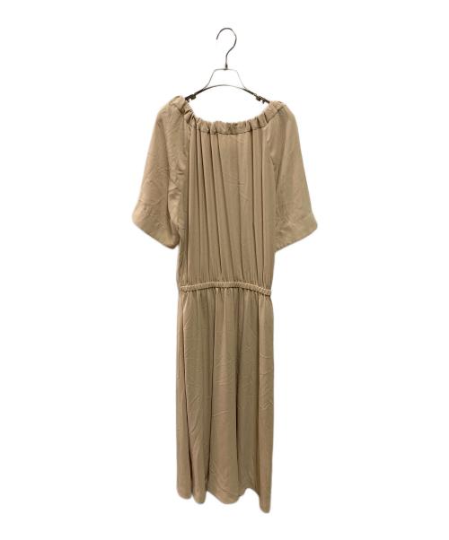 CYCLAS（シクラス）CYCLAS (シクラス) ギャザーワンピース ベージュ サイズ:36の古着・服飾アイテム