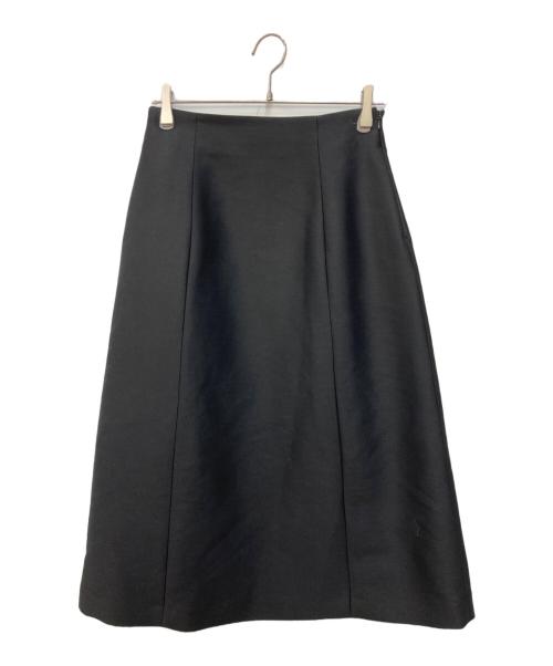 JOHN SMEDLEY（ジョンスメドレー）JOHN SMEDLEY (ジョンスメドレー) ウールシルクスカート ブラック サイズ:Mの古着・服飾アイテム