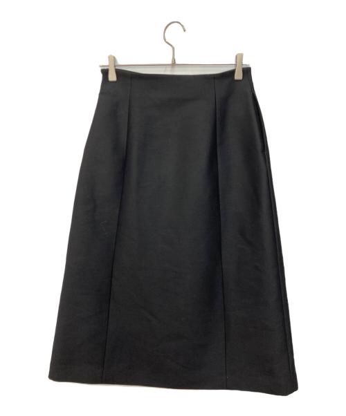 JOHN SMEDLEY（ジョンスメドレー）JOHN SMEDLEY (ジョンスメドレー) ウールシルクスカート ブラック サイズ:Mの古着・服飾アイテム