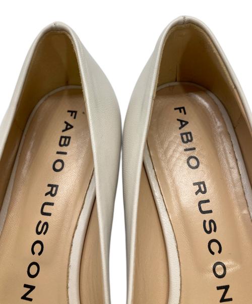 FABIO RUSCONI（ファビオルスコーニ）FABIO RUSCONI (ファビオルスコーニ) フラットプレーンパンプス アイボリー サイズ:36 1/2の古着・服飾アイテム