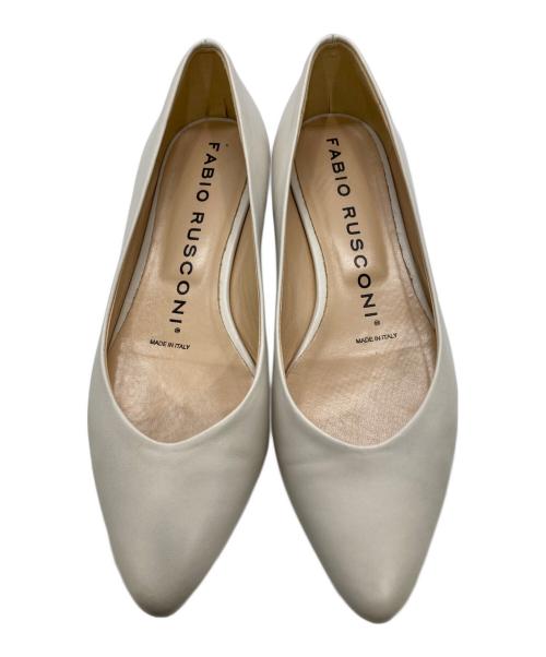 FABIO RUSCONI（ファビオルスコーニ）FABIO RUSCONI (ファビオルスコーニ) フラットプレーンパンプス アイボリー サイズ:36 1/2の古着・服飾アイテム