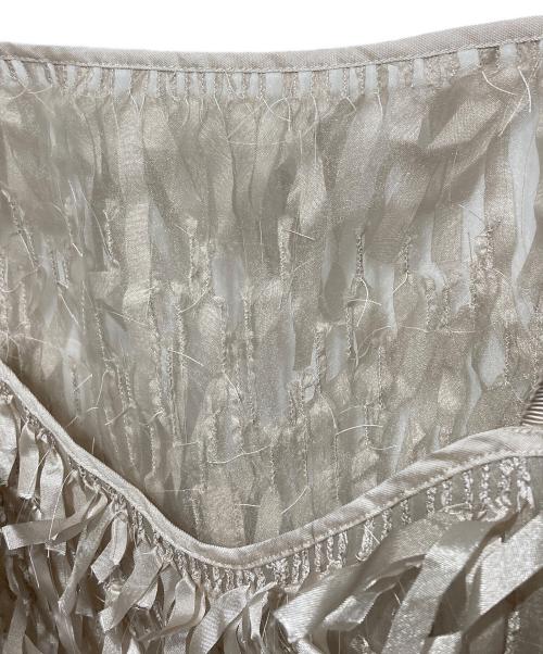 AEWEN MATOPH（イウエン マトフ）AEWEN MATOPH (イウエン マトフ) テープ フリンジ キャミソール ベージュ サイズ:Fの古着・服飾アイテム