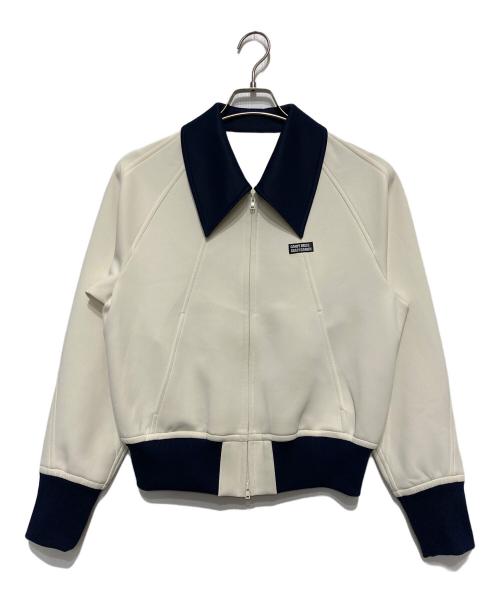 foufou（フーフー ザドレス）foufou (フーフー) track candy jacket アイボリー×ネイビー サイズ:1の古着・服飾アイテム