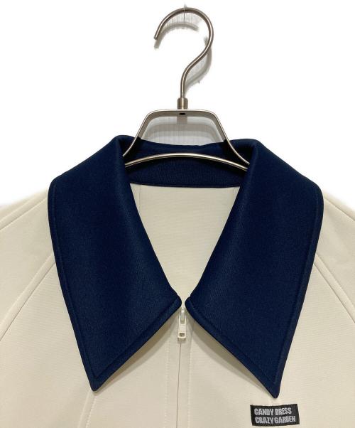 foufou（フーフー ザドレス）foufou (フーフー) track candy jacket アイボリー×ネイビー サイズ:1の古着・服飾アイテム