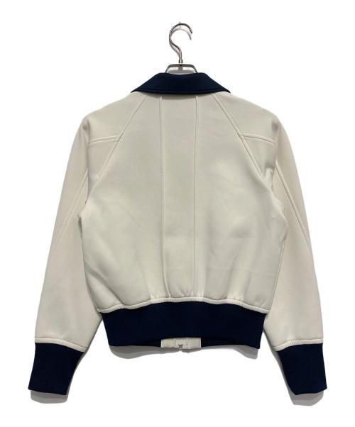 foufou（フーフー ザドレス）foufou (フーフー) track candy jacket アイボリー×ネイビー サイズ:1の古着・服飾アイテム