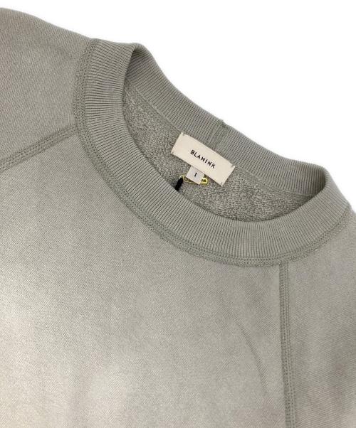 BLAMINK（ブラミンク）BLAMINK (ブラミンク) 吊り裏毛 ロゴショートスリーブ トップス オリーブ サイズ:1の古着・服飾アイテム