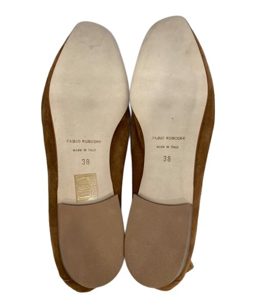 FABIO RUSCONI（ファビオルスコーニ）FABIO RUSCONI (ファビオルスコーニ) スウェードビットローファー キャメル サイズ:38の古着・服飾アイテム