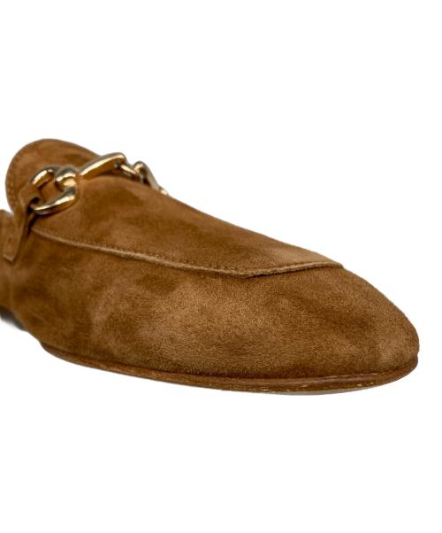 FABIO RUSCONI（ファビオルスコーニ）FABIO RUSCONI (ファビオルスコーニ) スウェードビットローファー キャメル サイズ:38の古着・服飾アイテム