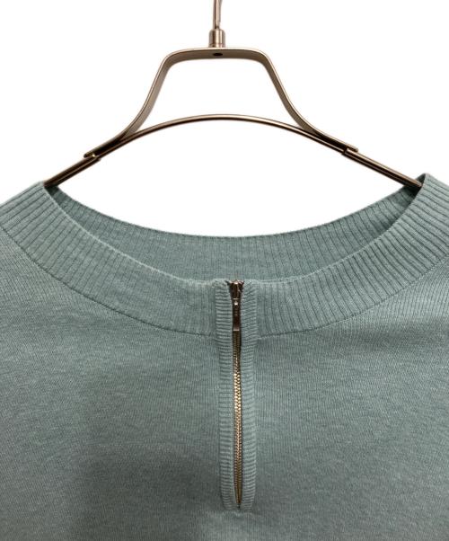 YANUK（ヤヌーク）YANUK (ヤヌーク) ハーフジップニット スカイブルー サイズ:FREE 未使用品の古着・服飾アイテム