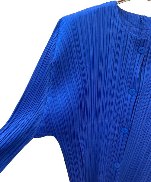 PLEATS PLEASE（プリーツプリーズ）PLEATS PLEASE (プリーツプリーズ) プリーツカーディガン ブルー サイズ:5の古着・服飾アイテム