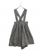 BLACK COMME des GARCONSブラックコムデギャルソン）の古着「リネンブレンドサロペット」｜グレー