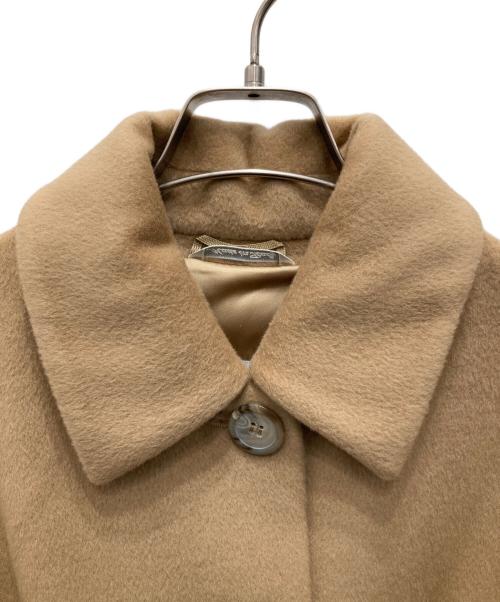 MaxMara（マックスマーラ）MaxMara (マックスマーラ) ウールシングルコート ベージュ サイズ:38の古着・服飾アイテム