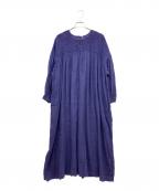 maison de soilメゾンドソイル）の古着「BACK OPENING PULLOVER DRESS WITH MINI PINTUCK」｜ネイビー