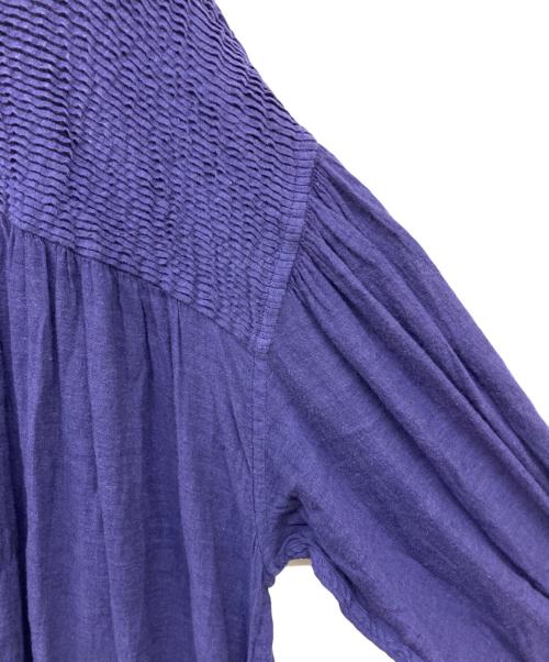 maison de soil（メゾンドソイル）maison de soil (メゾンドソイル) BACK OPENING PULLOVER DRESS WITH MINI PINTUCK ネイビー サイズ:2の古着・服飾アイテム