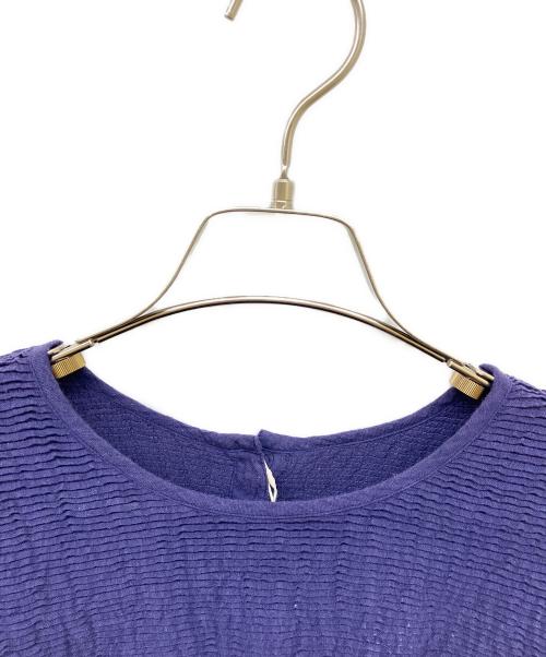 maison de soil（メゾンドソイル）maison de soil (メゾンドソイル) BACK OPENING PULLOVER DRESS WITH MINI PINTUCK ネイビー サイズ:2の古着・服飾アイテム