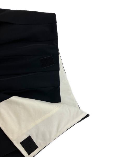 COMME des GARCONS（コムデギャルソン）COMME des GARCONS (コムデギャルソン) ボックスプリーツラップスカート ブラック サイズ:Sの古着・服飾アイテム