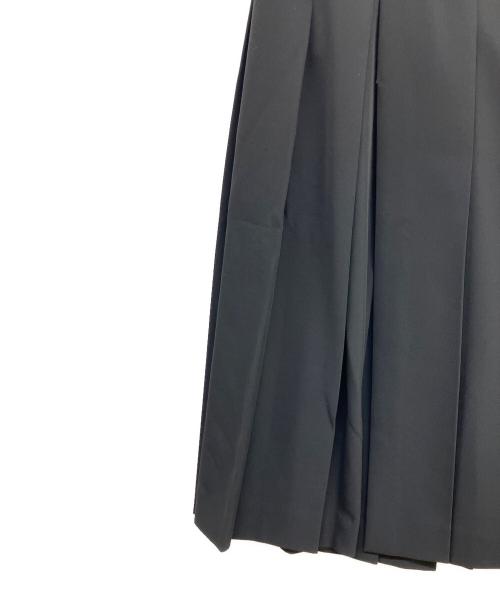 COMME des GARCONS（コムデギャルソン）COMME des GARCONS (コムデギャルソン) ボックスプリーツラップスカート ブラック サイズ:Sの古着・服飾アイテム