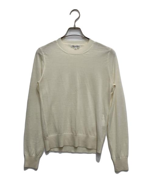 COMME des GARCONS（コムデギャルソン）COMME des GARCONS (コムデギャルソン) クルーネックニット オフホワイト サイズ:Mの古着・服飾アイテム