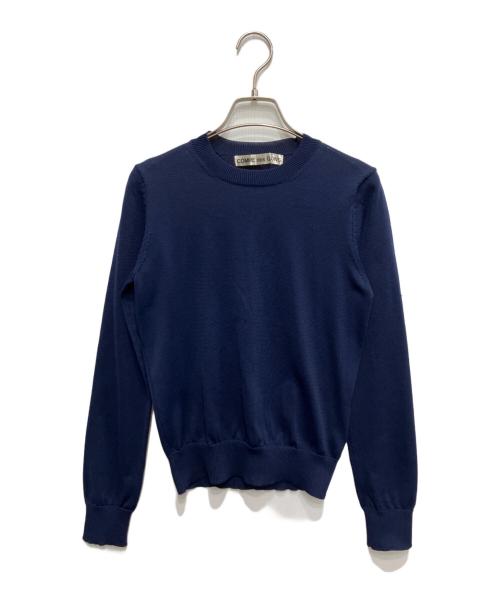 COMME des GARCONS（コムデギャルソン）COMME des GARCONS (コムデギャルソン) クルーネックニット ネイビー サイズ:freeの古着・服飾アイテム
