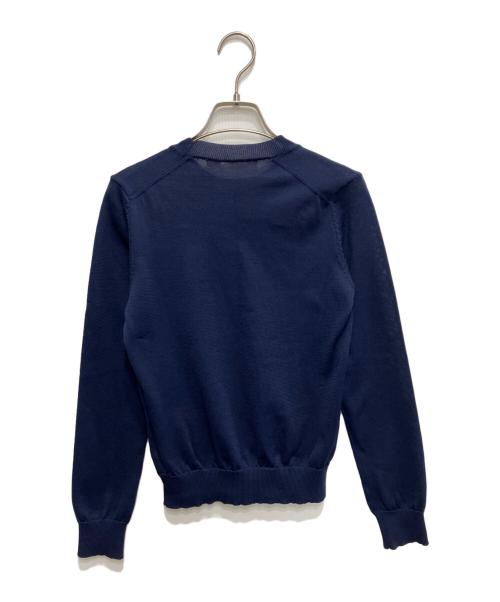 COMME des GARCONS（コムデギャルソン）COMME des GARCONS (コムデギャルソン) クルーネックニット ネイビー サイズ:freeの古着・服飾アイテム