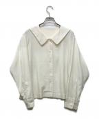 MARGARET HOWELLマーガレットハウエル）の古着「SILK POPLIN」｜アイボリー