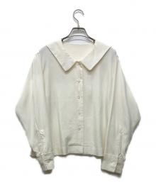 MARGARET HOWELL（マーガレットハウエル）の古着「SILK POPLIN」｜アイボリー