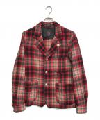 WOOLRICHウールリッチ）の古着「フランネルテーラードジャケット」｜レッド