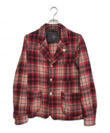 WOOLRICH（ウールリッチ）の古着「フランネルテーラードジャケット」｜レッド