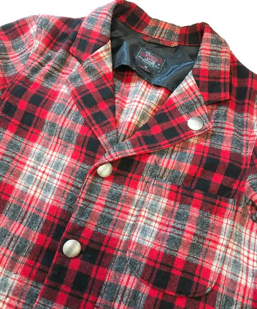 WOOLRICH（ウールリッチ）WOOLRICH (ウールリッチ) フランネルテーラードジャケット レッド サイズ:Mの古着・服飾アイテム