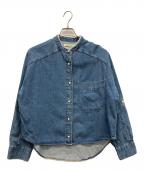 blanc basqueブランバスク）の古着「パールボタンデニムシャツ」｜インディゴ