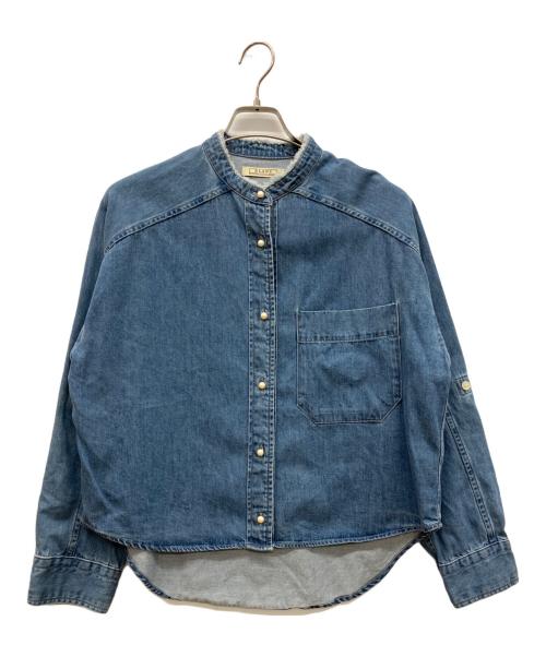 blanc basque（ブランバスク）blanc basque (ブランバスク) パールボタンデニムシャツ インディゴ サイズ:38の古着・服飾アイテム