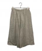 中川政七商店ナカガワマサシチショウテン）の古着「ウール麻ツイードワイドパンツ」｜ベージュ