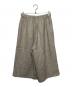 中川政七商店 (ナカガワマサシチショウテン) ウール麻ツイードワイドパンツ ベージュ サイズ:free：8000円