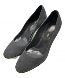 sergio rossi（セルジオロッシ）の古着「スウェードパンプス」｜ネイビー