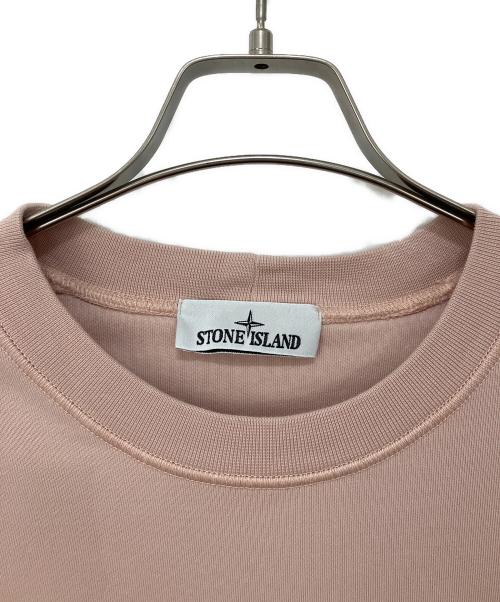 STONE ISLAND（ストーンアイランド）STONE ISLAND (ストーンアイランド) ORGANIC COTTON FLEECE ピンク サイズ:Lの古着・服飾アイテム